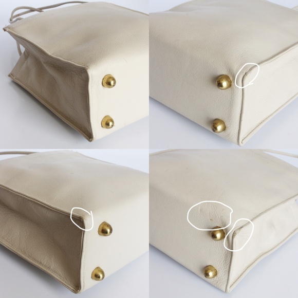 Bonnie Cashin for Coach Bag Tiny Shopping Bag Bone Leather Vintage 60s NOS NWD - Picture 11 of 12